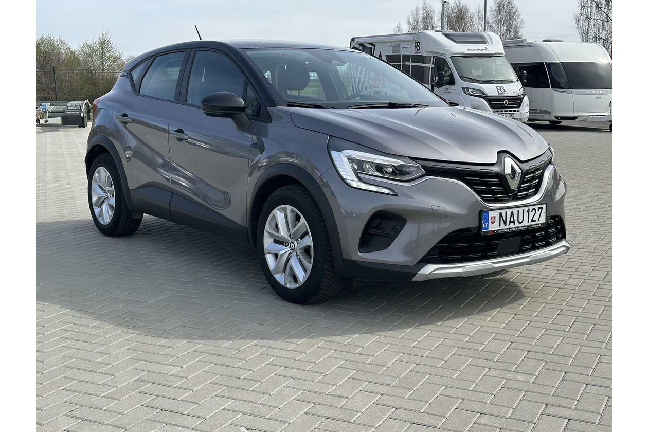 White Renault Captur available for short-term rent GBY Rent