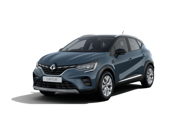 Renault Captur 2021 rental car exterior front view in Vilnius
