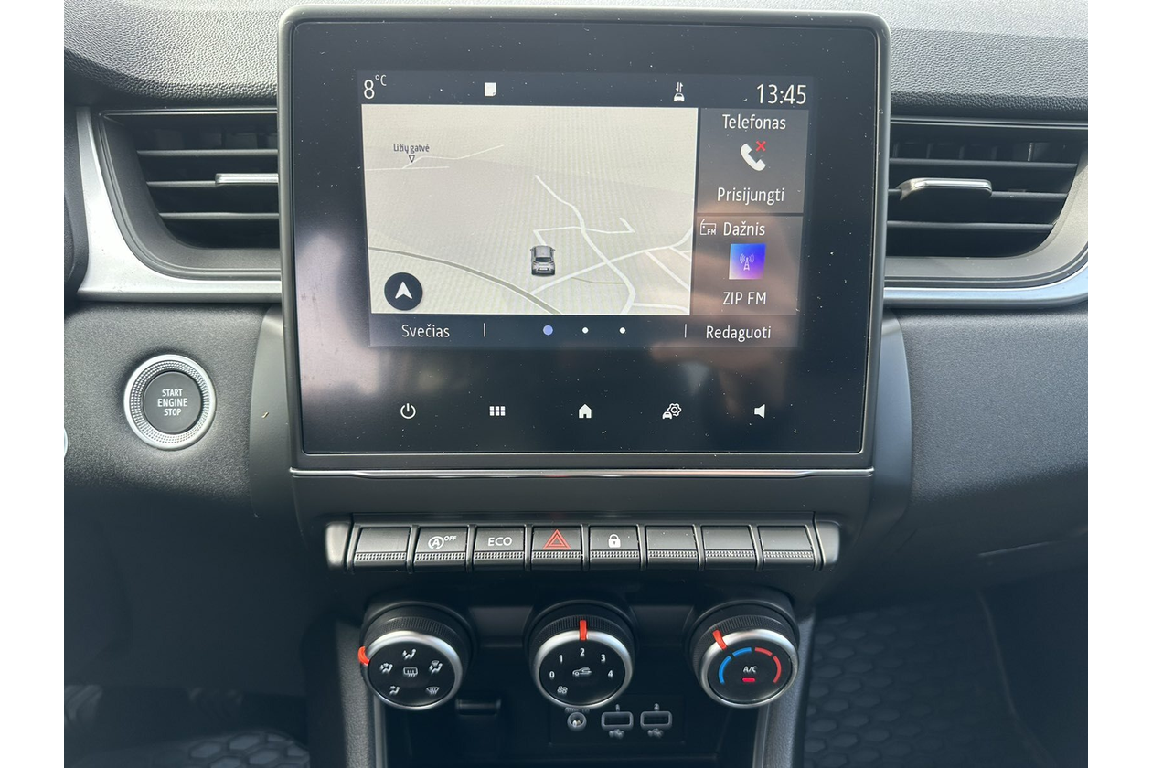 Clean Renault Captur ready for rental at GBY Rent Vilnius